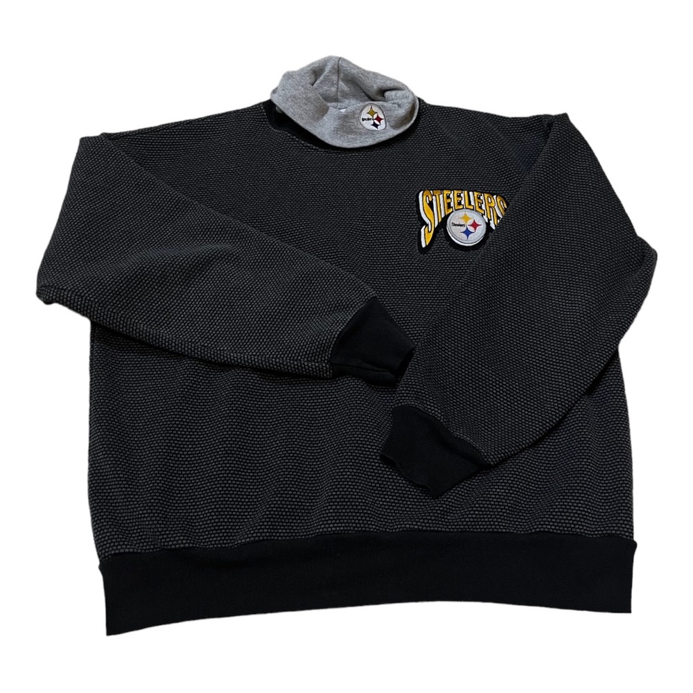 Vintage Majestic 90s NFL Pittsburgh Steelers mock turtleneck